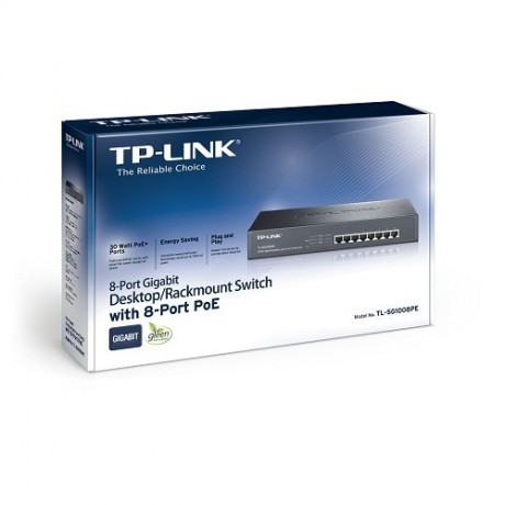 TP-LINK TL-SG1008P 8PORT 10/100/1000 YÖNETİLEMEZ POE SWITCH