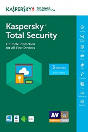 KASPERSKY TOTAL SECURITY 3 KULLANICI 1 YIL