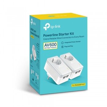 TP-LINK TL-PA4020PKIT AV600 2PORT POWERLINE ADAPTÖR-PRİZ (2'Lİ)