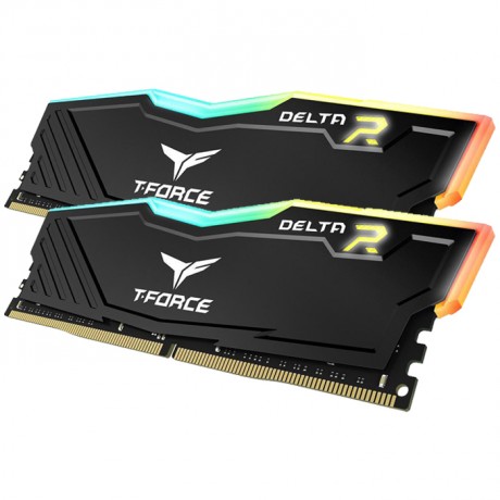 Team T-Force Delta RGB Black 32GB (2x16GB) 3200MHz CL16 DDR4 Gaming Ram (TF3D432G3200HC16FDC01)