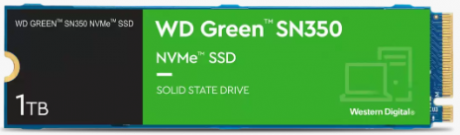 1TB WD GREEN M.2 NVMe SN350 3200/2500MB/s WDS100T3G0C SSD