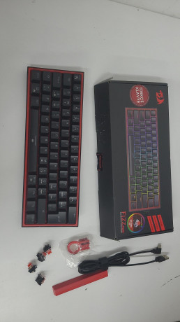 Redragon K617 Fizz RGB Red Switch Kablolu Siyah Compact Gaming (Oyuncu) Klavye (OUTLET)