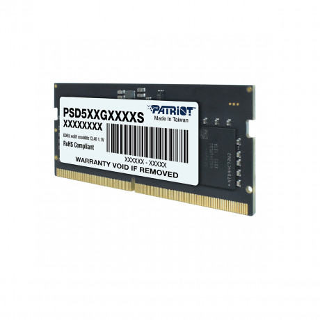 Patriot Signature Line 32GB(1x32GB) DDR5 4800MHz CL40 SODIMM Ram (PSD532G48002S)