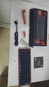 REDRAGON FiZZ RGB BLACK WIRED KEYBOARD RED(OUTLET)