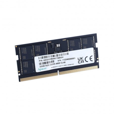 Apacer 16 GB 1x16GB 4800Mhz SODIMM CL40 DDR5 Notebook Ram (FS.16G2A.PTH)