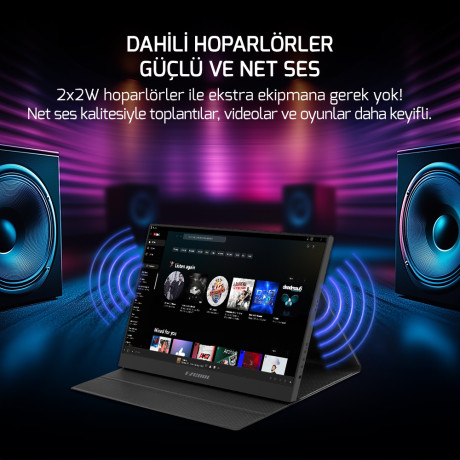 EZCOOL LITE E15 15,6’’ 60HZ FHD PORTABLE TAŞINABİLİR MONİTÖR (SIFIR ÖLÜ PİKSEL GARANTİLİ)