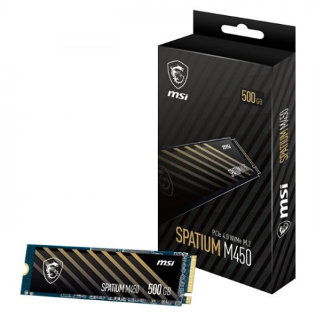  500GB MSI SPATIUM M450 NVME M.2 SSD 3600/2300MB/s 